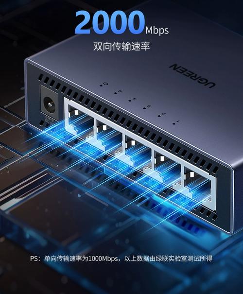 绿联5口千兆交换机测评 小身材大作用，家庭网络扩展利器